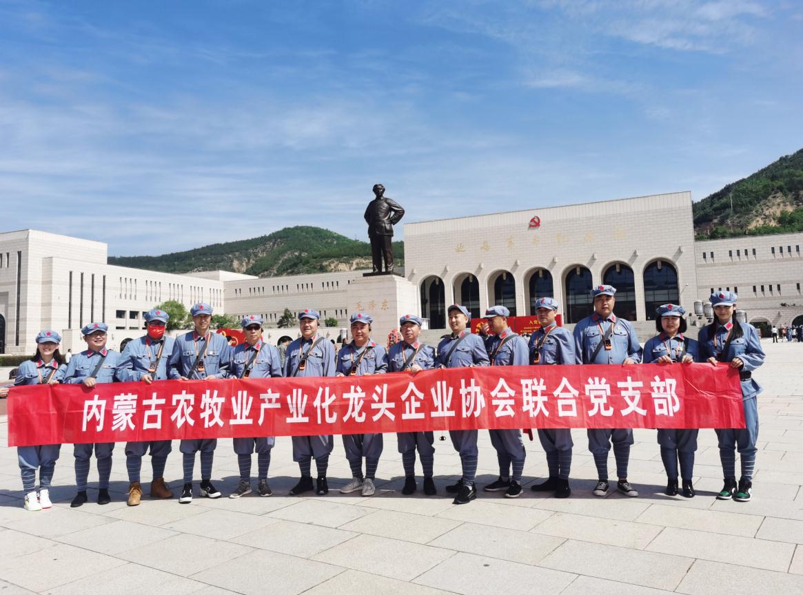 內(nèi)蒙古農(nóng)牧業(yè)產(chǎn)業(yè)化龍頭企業(yè)協(xié)會聯(lián)合黨支部赴延安革命圣地開展“學(xué)黨史、感黨恩、跟黨走”主題黨日活動